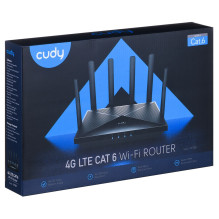 „Cudy LT700“ belaidis maršrutizatorius Gigabit Ethernet dviejų dažnių (2,4 GHz / 5 GHz) 4G Juoda