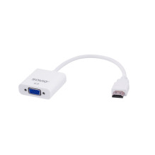 Savio CL-27B vaizdo kabelio adapteris 0,1 m HDMI A tipo (standartinis) VGA (D-Sub) baltas