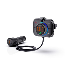 Savio TR-14 Transmiter FM z Bluetooth i ładowarką PD 87.6 - 107.9 MHz Bluetooth / USB Black