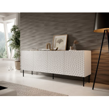 HOLE komoda 190x40.5x74.5 cm balta matinė