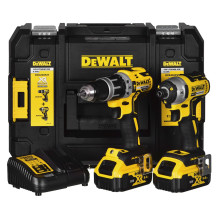 Elektrinių įrankių rinkinys DEWALT DCK266P2T (DCD796+DCF887) 2 x 5,0 Ah 18 V