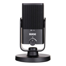 RØDE NT-USB mini juodas stalo mikrofonas