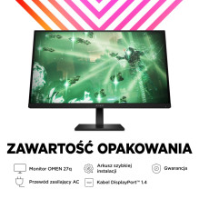 „OMEN by HP“ 27 colių QHD 165 Hz žaidimų monitorius – „OMEN 27q“