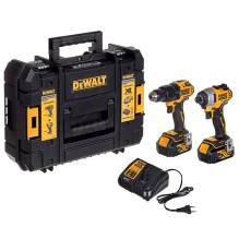 Elektrinių įrankių rinkinys DEWALT DCK2062M2T (DCD709+DCF809) 18 V 2 x 4,0 Ah