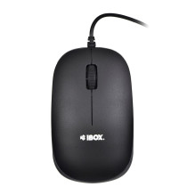 „iBox IKMS606“ klaviatūra, komplekte – pelė, namų USB, QWERTY, JK, anglų, juoda