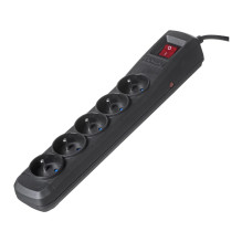 Activejet black power strip with cord ACJ COMBO 5G / 3M / BEZP. AUTO / CZ