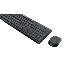 „Logitech MK235“ klaviatūra, pelė su USB, QWERTY, JAV, pilka