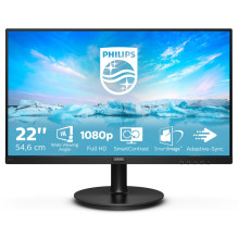 „Philips V Line 221V8A/00“ LED ekranas 54,6 cm (21,5 colio) 1920 x 1080 pikselių „Full HD“ juodas