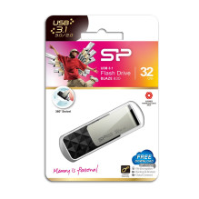 Silicon Power Blaze B30 USB atmintinė 32 GB USB A tipo 3.0 (3.1 Gen 1) Juoda