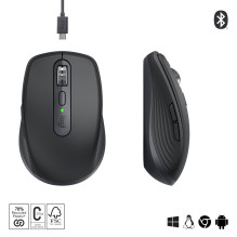 „Logitech MX Anywhere 3S“ pelė, skirta biurui, dešiniarankiams, belaidė RF + „Bluetooth“, lazerinė, 8000 DPI