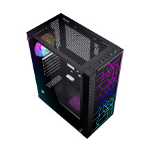 Gembird Fornax 2500 ARGB Gaming ATX computer case, Midi Tower, backlight, Black Gembird Fornax 2500 ARGB Gaming ATX computer case, Midi Tower, backlight, Black