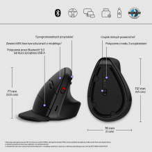 HP Wireless Mouse 920 Ergo Vertical Black