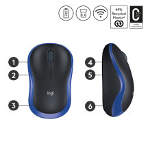 „Logitech“ belaidė pelė M185