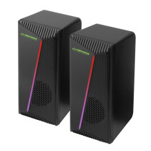 Esperanza EGS106 garsiakalbiai 2.0 LED juodos spalvos 6W