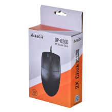 A4Tech OP-620D pelė, skirta abiem rankoms, USB A tipo, optinė, 800 DPI