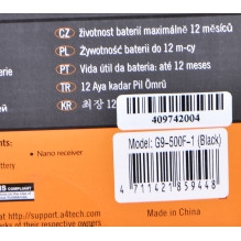 A4Tech G9-500F pelė RF belaidė V-Track 1000 DPI dešiniarankiams