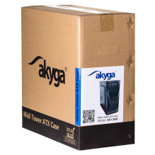 Akyga AK13BK kompiuterio korpusas, Micro Tower, juodas