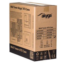 Akyga AK13BK kompiuterio korpusas, Micro Tower, juodas