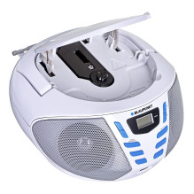 Blaupunkt BB7-WH nešiojama stereo sistema, skaitmeninė, 2,4 W, FM, pilka, MP3 atkūrimas