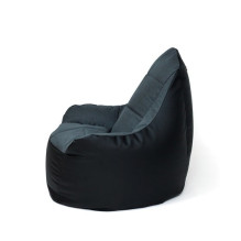 Sako Boss juodo grafito krepšys-pufas XXL 140 x 90 cm