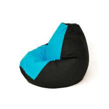 Sako bag pouffe Pear black and blue L 105 x 80 cm Sako bag pouffe Pear black and blue L 105 x 80 cm