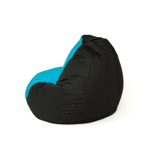 Sako bag pouffe Pear black and blue L 105 x 80 cm Sako bag pouffe Pear black and blue L 105 x 80 cm