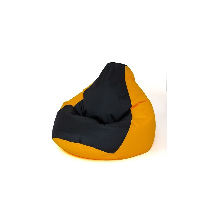Sako bag pouffe Pear yellow-black L 105 x 80 cm