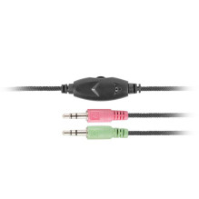 „Natec Genesis Rhea“ ausinės su galvos juosta, juodos