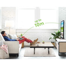 „Techly ICTB9801TB“ klaviatūra, universali, belaidė RF ir „Bluetooth“, QWERTY, JAV anglų, juoda