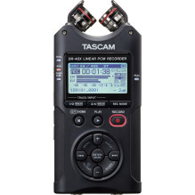 Tascam DR-40X - nešiojamas skaitmeninis diktofonas su USB sąsaja, 2 stereo įrašymai