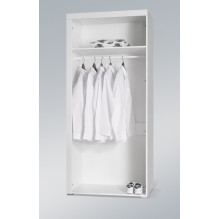 Cama wardrobe SAMBA white / black gloss