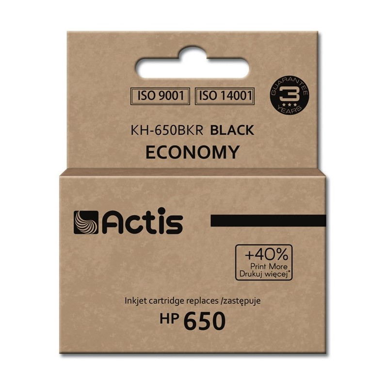 Actis KH-650BKR ink (replacement for HP 650 CZ101AE Standard 15 ml black)