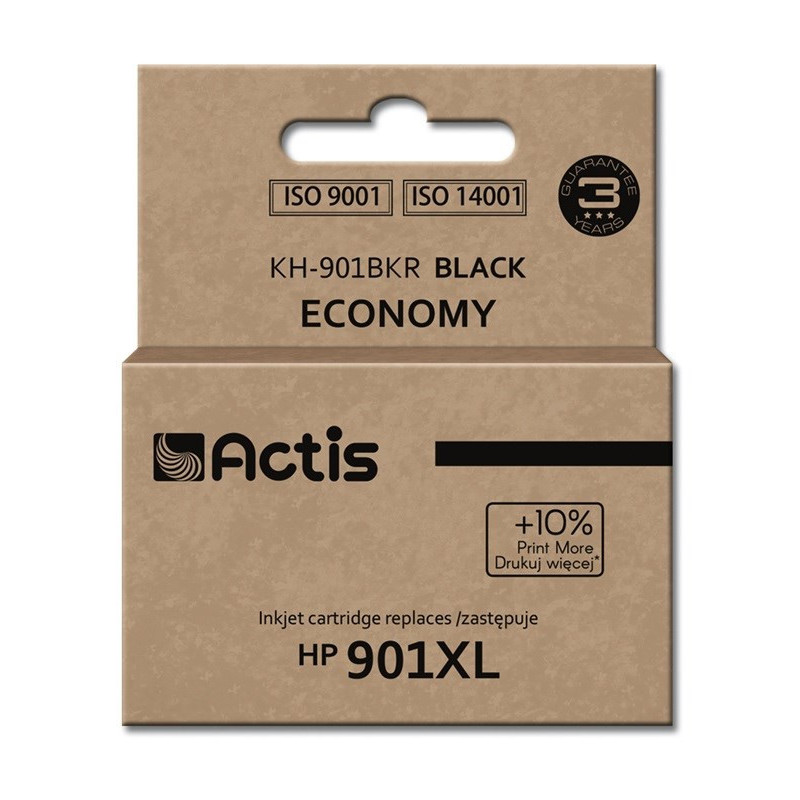 „Actis KH-901BKR“ rašalas (pakeičia HP 901XL CC654AE standartinę 20 ml juodą rašalą)