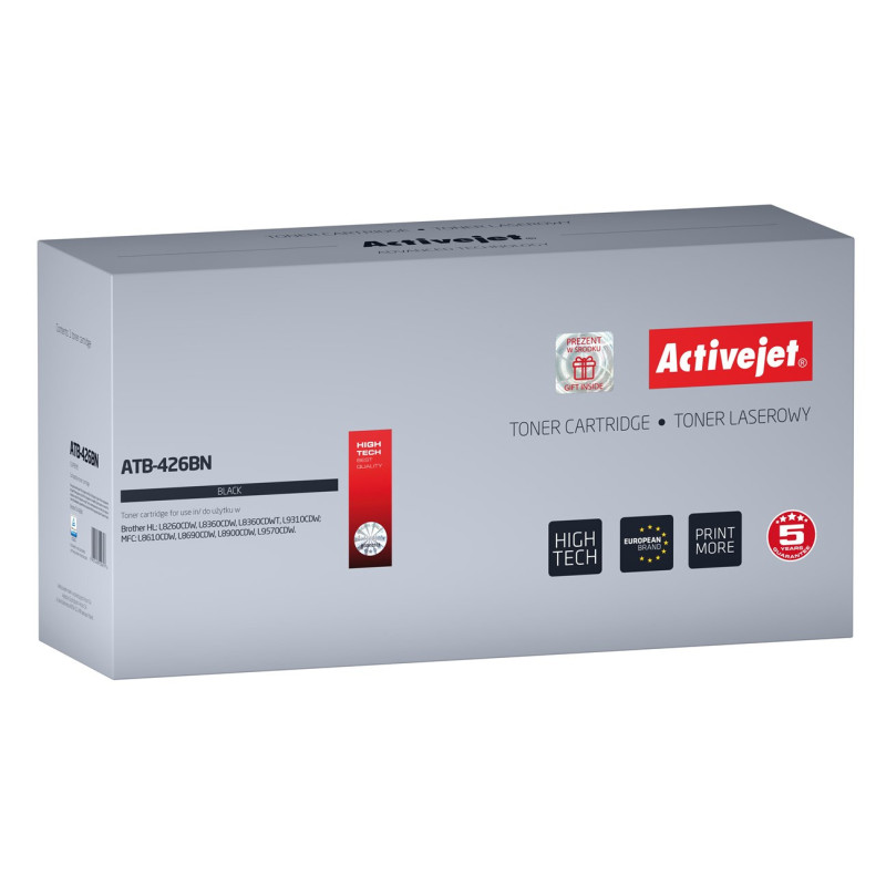 „Activejet ATB-426BN“ tonerio kasetė (pakeičia „Brother TN-426BK Supreme“ 9000 puslapių juodos spalvos spausdintuvą)