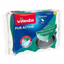 Šveitimo kempinėlė Vileda Pur Active 2 vnt. Šveitimo kempinėlė Vileda Pur Active 2 vnt.