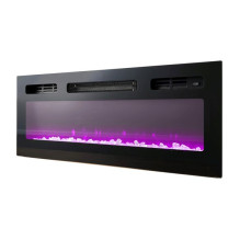 RTV EVA cabinet with electric fireplace 180x40x52 cm graphite / glossy graphite RTV EVA cabinet with electric fireplace 180x40x52 cm graphite / glossy graphite