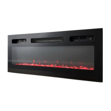 RTV EVA cabinet with electric fireplace 180x40x52 cm graphite / glossy graphite RTV EVA cabinet with electric fireplace 180x40x52 cm graphite / glossy graphite