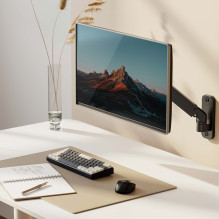 „Maclean“ monitoriaus sieninis laikiklis, 17–27 colių, maks. 7 kg, dujinė spyruoklė, MC-458