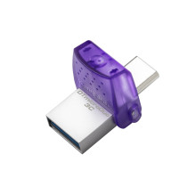 „Kingston Technology DataTraveler microDuo 3C“ USB atmintinė 64 GB USB A tipo / USB C tipo 3.2 Gen 1 (3.1 Gen 1) Violeti