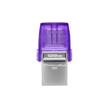 „Kingston Technology DataTraveler microDuo 3C“ USB atmintinė 64 GB USB A tipo / USB C tipo 3.2 Gen 1 (3.1 Gen 1) Violeti