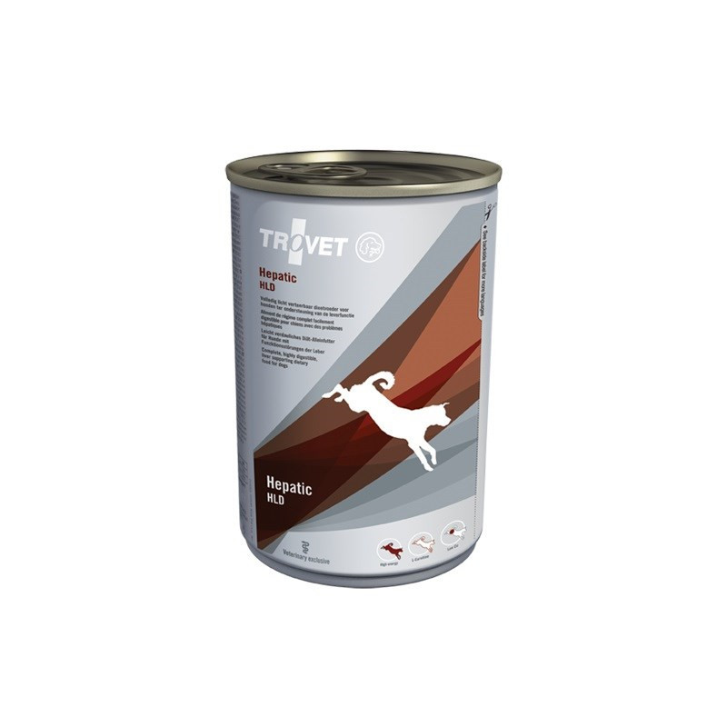 TROVET Hepatic HLD Chicken - Wet dog food - 400 g
