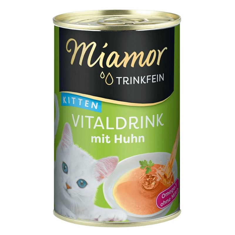 MIAMOR Trinkfein Kitten Vitaldrink su vištiena - kačių skanėstai - 135ml