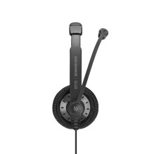 EPOS, SENNHEISER IMPACT SC 75 USB MS ausinės su laidiniu galvos lankeliu, jungiamumas / muzika, USB A tipo, juodos