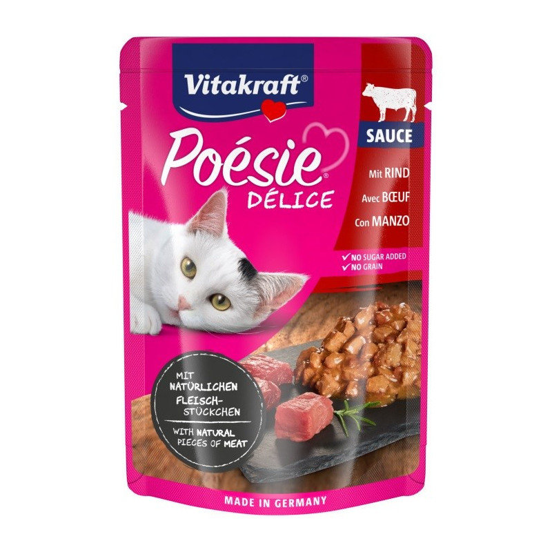 VITAKRAFT POESIE DELICE jautiena - šlapias kačių maistas - 85 g