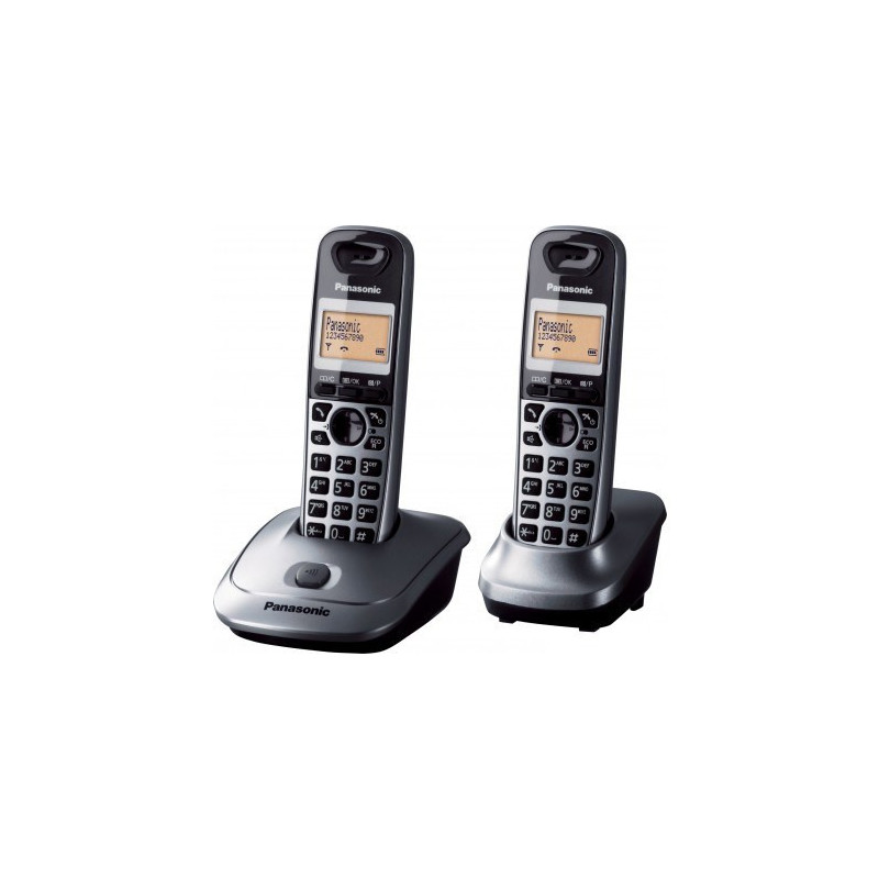 „Panasonic KX-TG2512“ DECT telefonas su pilku skambintojo ID