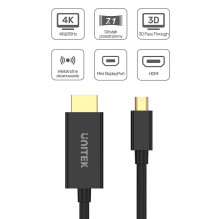 „Unitek V1152A“ adapteris „miniDP“ - „HDMI 4K 30Hz“ laidas, 2 m