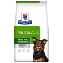 HILL'S PRESCRIPTION DIET Canine Metabolic sausas šunų ėdalas su vištiena, 12 kg