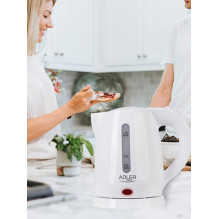 Adler AD 1272 electric kettle 1 L 1600 W Hazelnut, White Adler AD 1272 electric kettle 1 L 1600 W Hazelnut, White