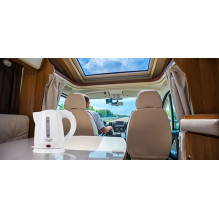 Adler AD 1272 electric kettle 1 L 1600 W Hazelnut, White Adler AD 1272 electric kettle 1 L 1600 W Hazelnut, White