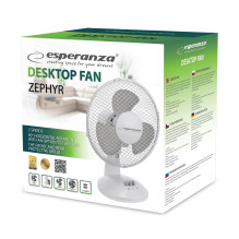 Desktop fan 9" Esperanza EHF004WE ZEPHYR White-Gray